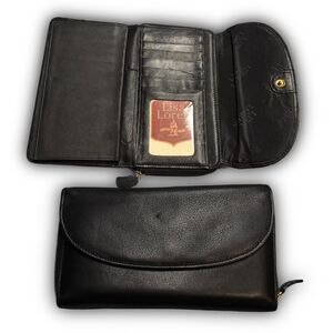 Lisa Loren Black Leather Wallet